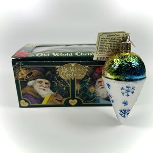 Old World Christmas Blown Glass Ornament for Christmas Tree, Snow Cone NWT OWC